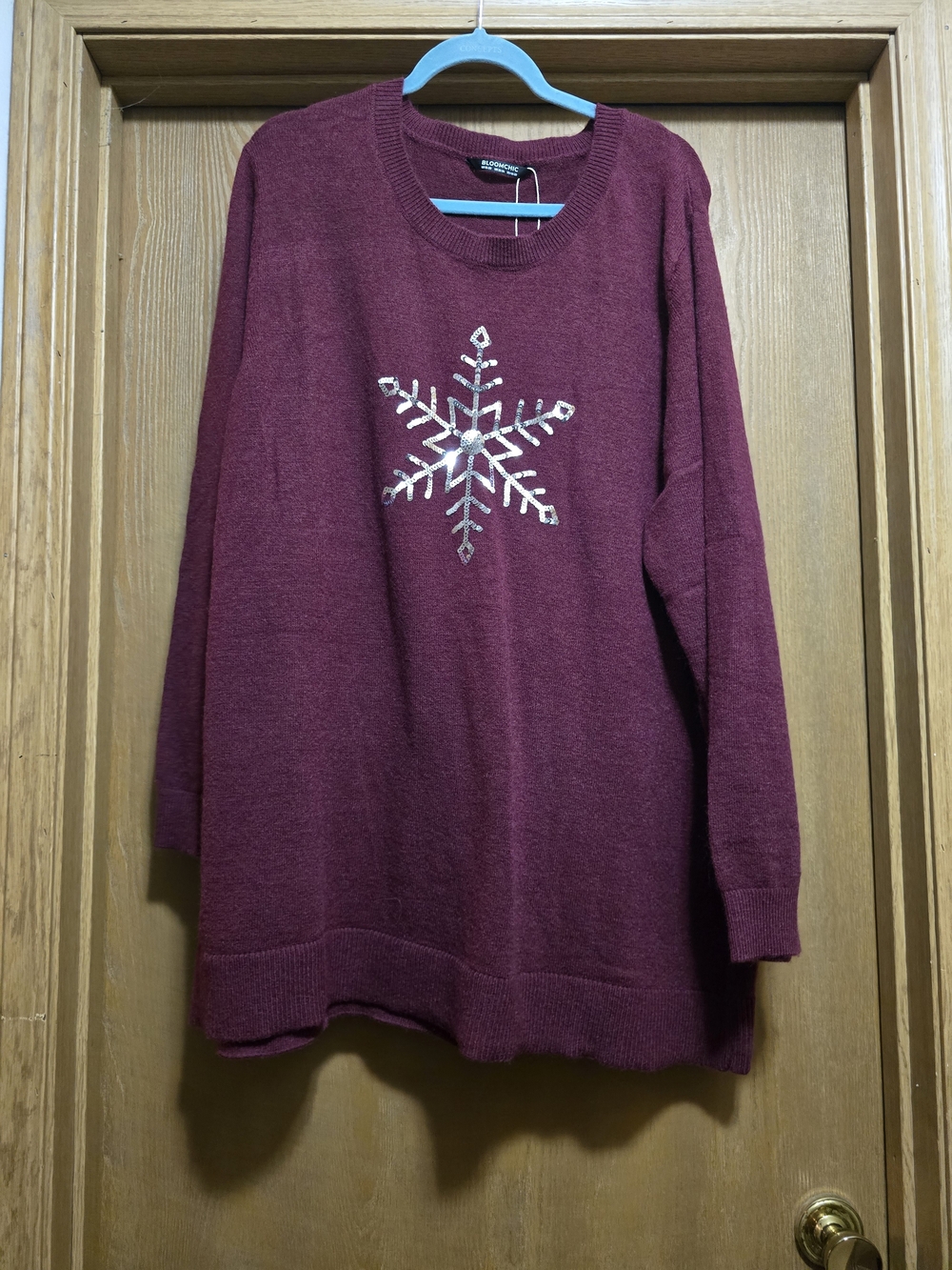 BloomChic Burgundy Holiday Sweater